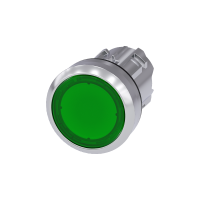 Pulsador Transparente Siemens VERDE C/LUZ 3SU1051-0AB40-0AA0