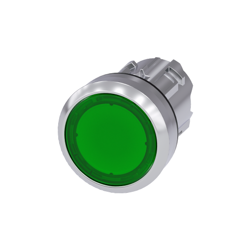 Pulsador Transparente Siemens VERDE C/LUZ 3SU1051-0AB40-0AA0